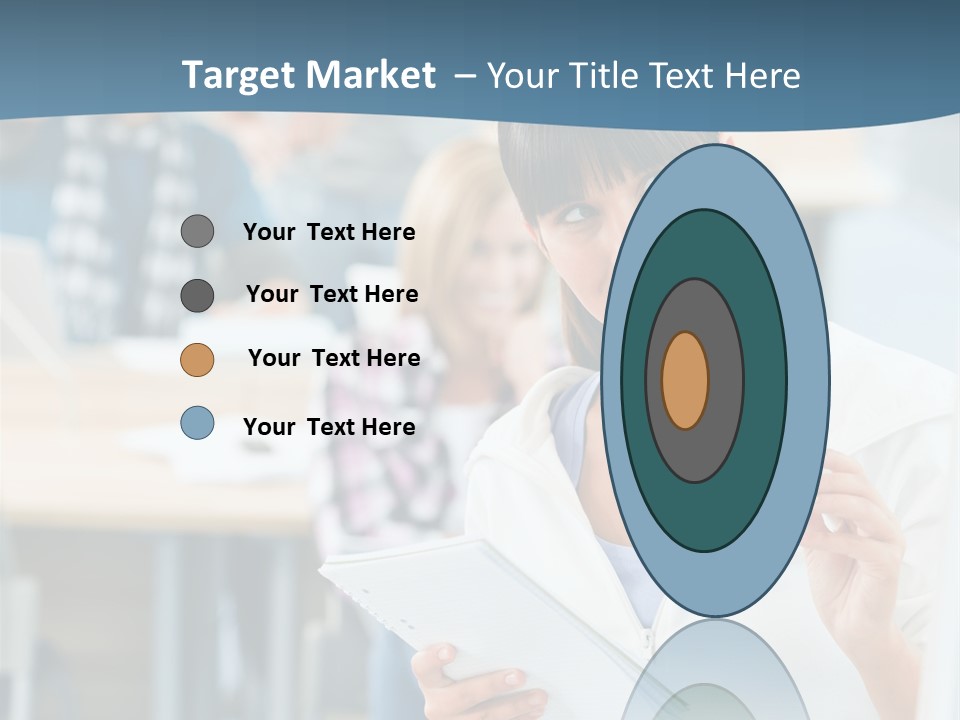 Woman Young Teenager PowerPoint Template