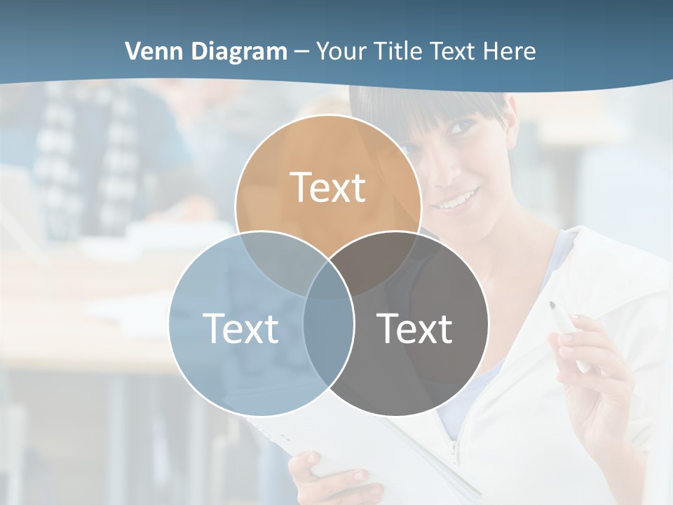 Woman Young Teenager PowerPoint Template