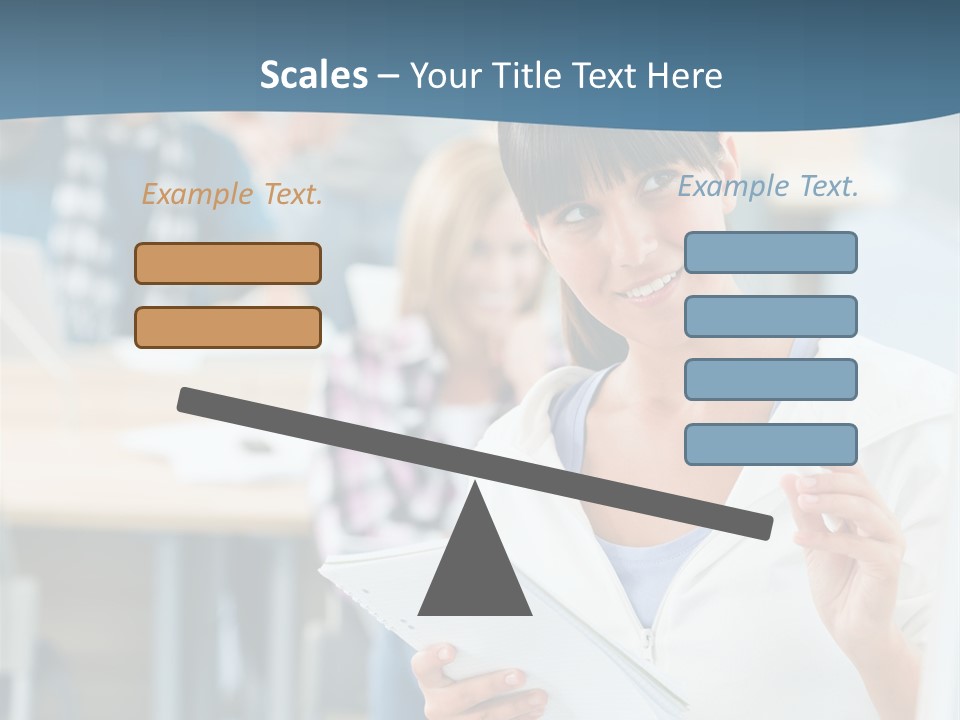 Woman Young Teenager PowerPoint Template