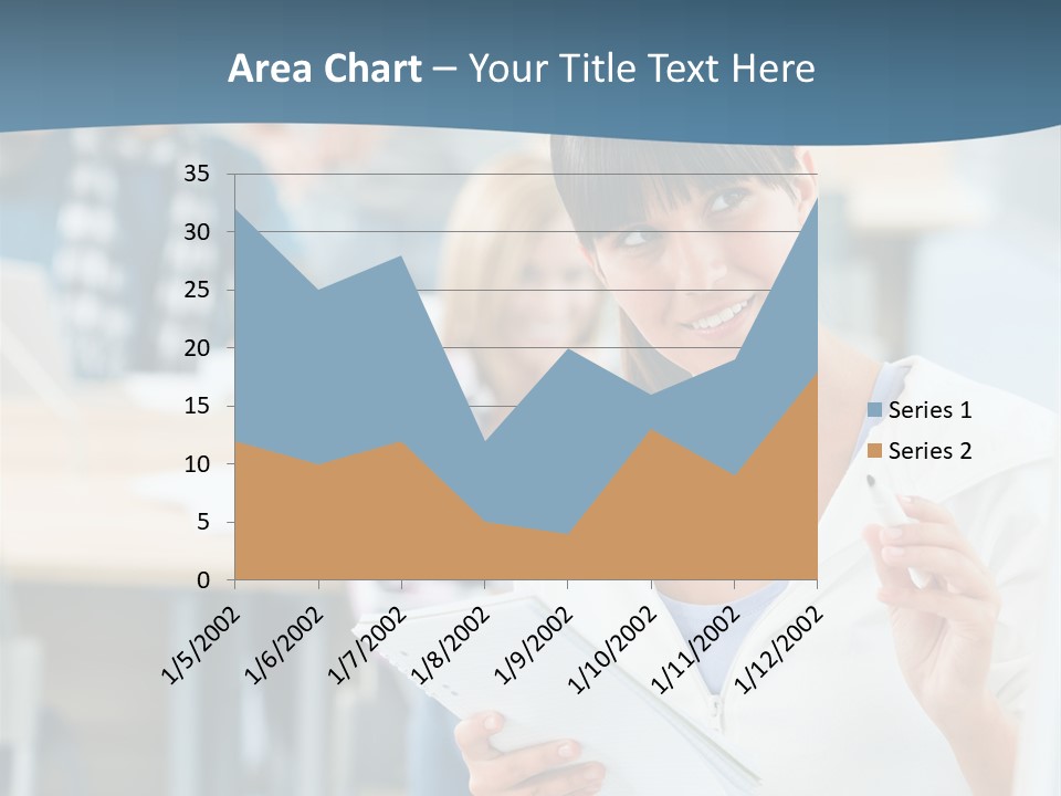 Woman Young Teenager PowerPoint Template