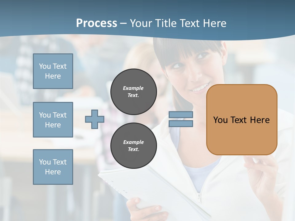 Woman Young Teenager PowerPoint Template