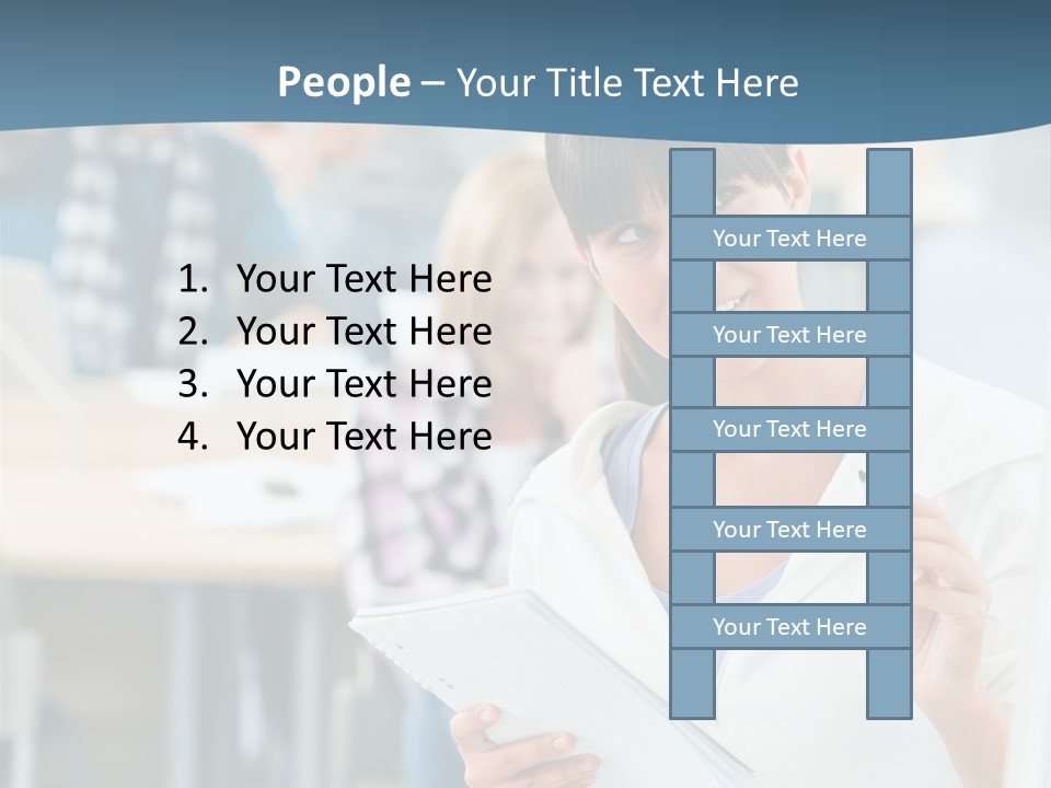 Woman Young Teenager PowerPoint Template