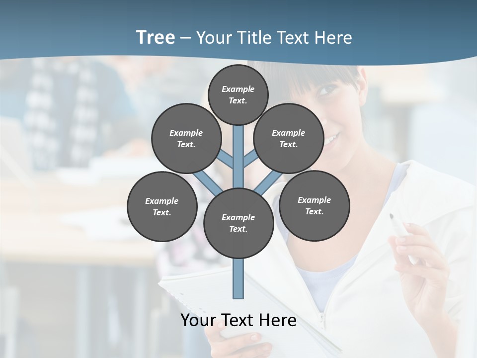 Woman Young Teenager PowerPoint Template