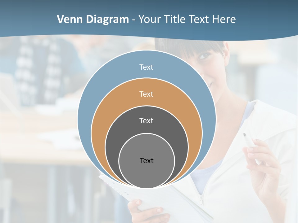 Woman Young Teenager PowerPoint Template