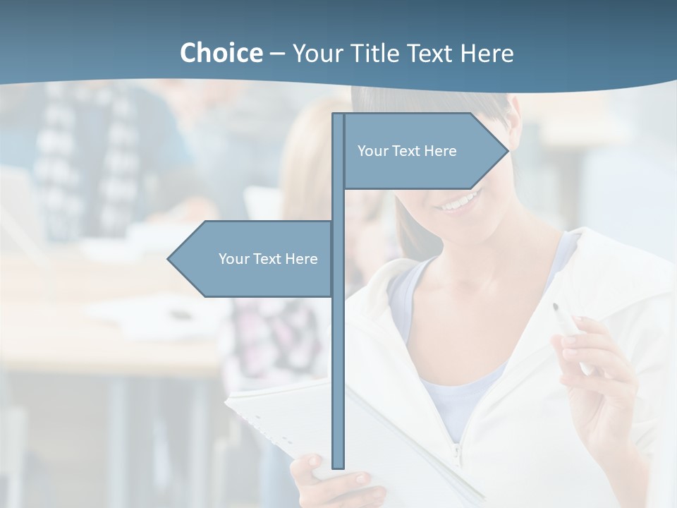 Woman Young Teenager PowerPoint Template