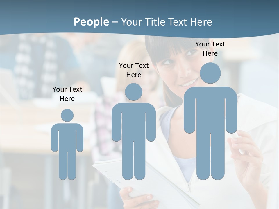 Woman Young Teenager PowerPoint Template