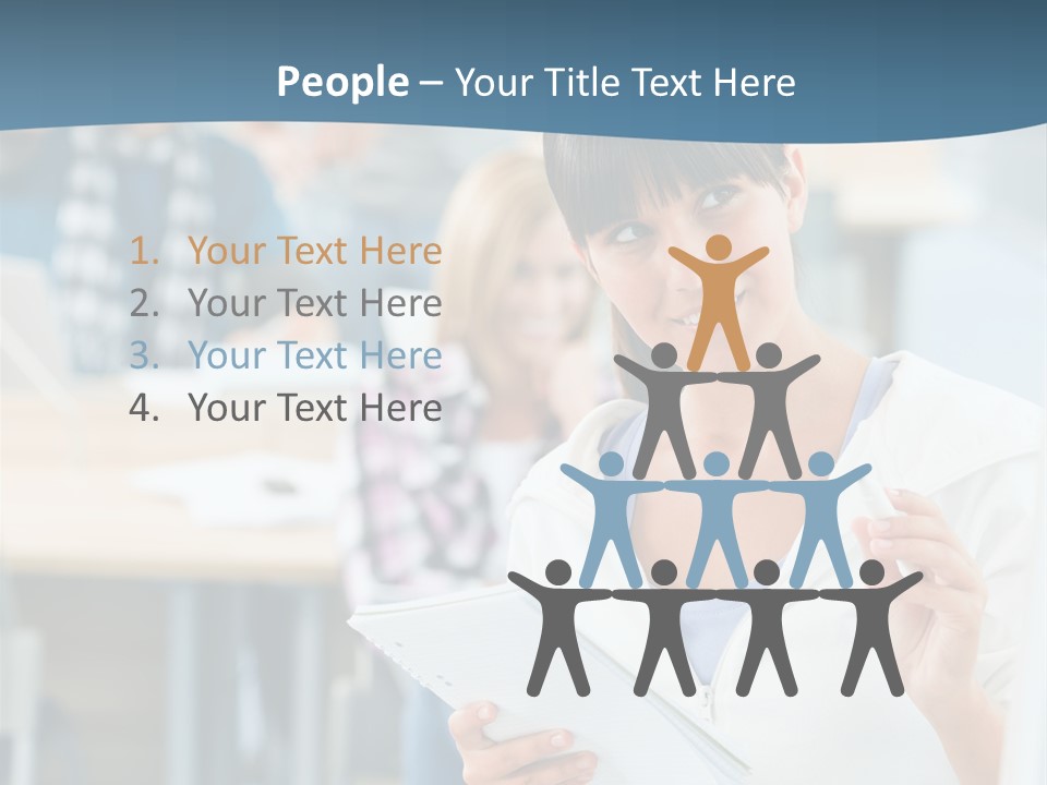 Woman Young Teenager PowerPoint Template