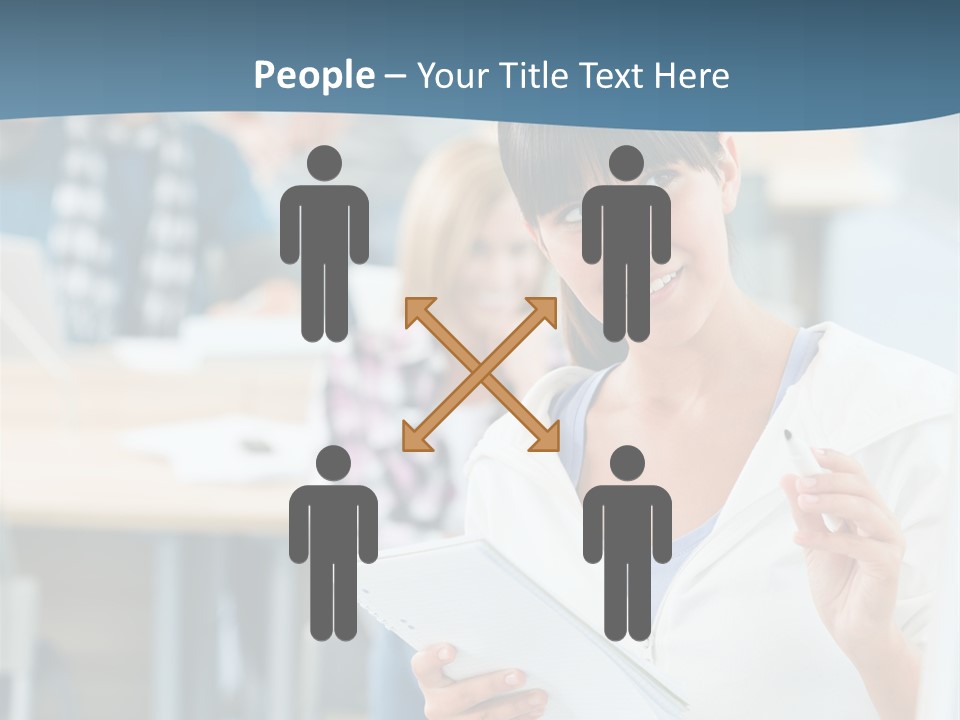 Woman Young Teenager PowerPoint Template