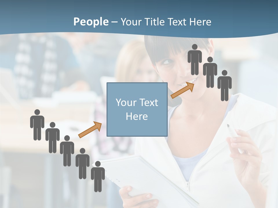 Woman Young Teenager PowerPoint Template