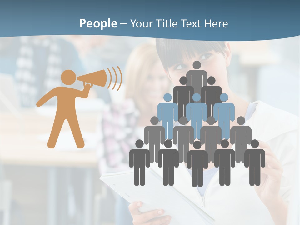 Woman Young Teenager PowerPoint Template