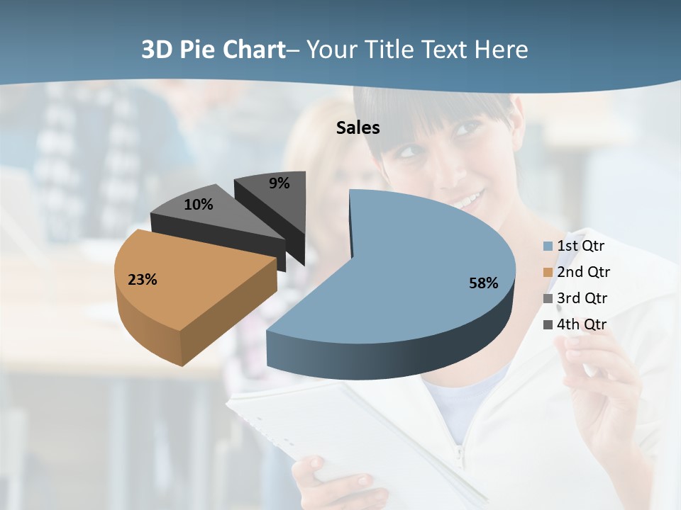 Woman Young Teenager PowerPoint Template
