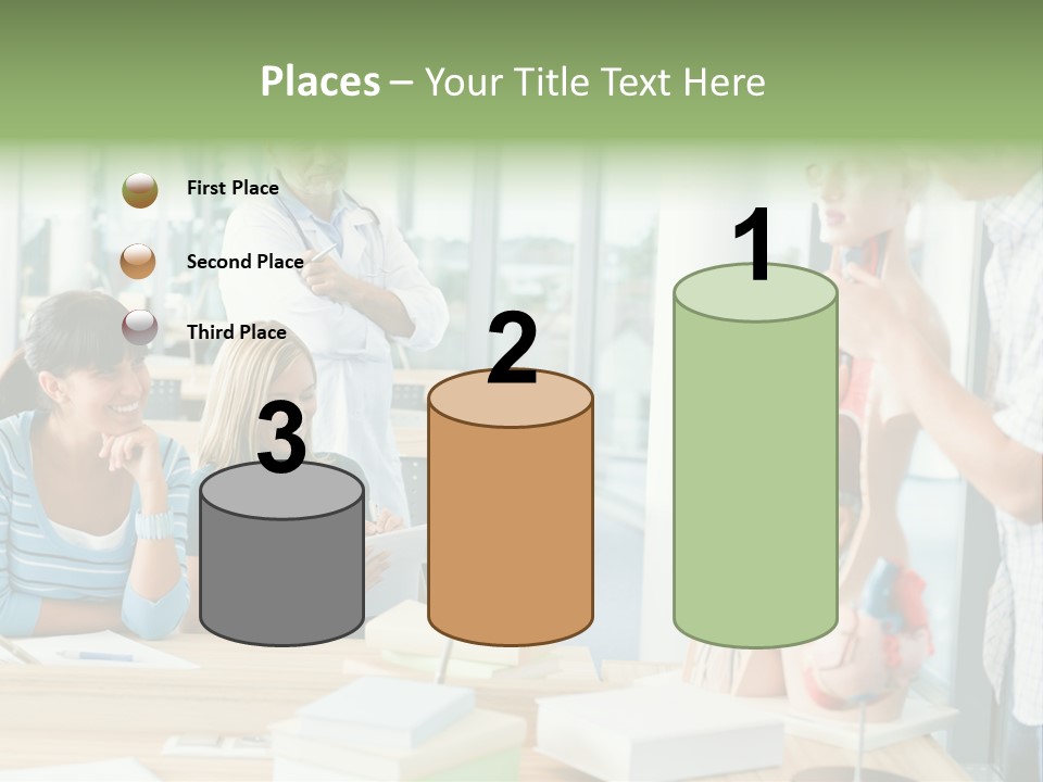 Anatomy Female College PowerPoint Template