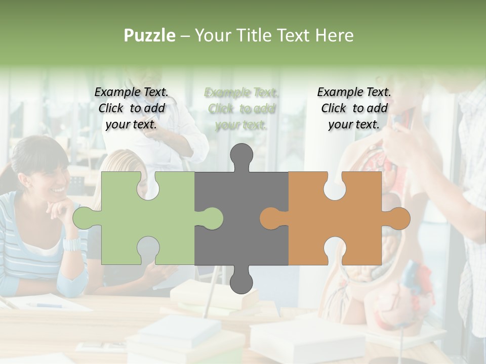 Anatomy Female College PowerPoint Template