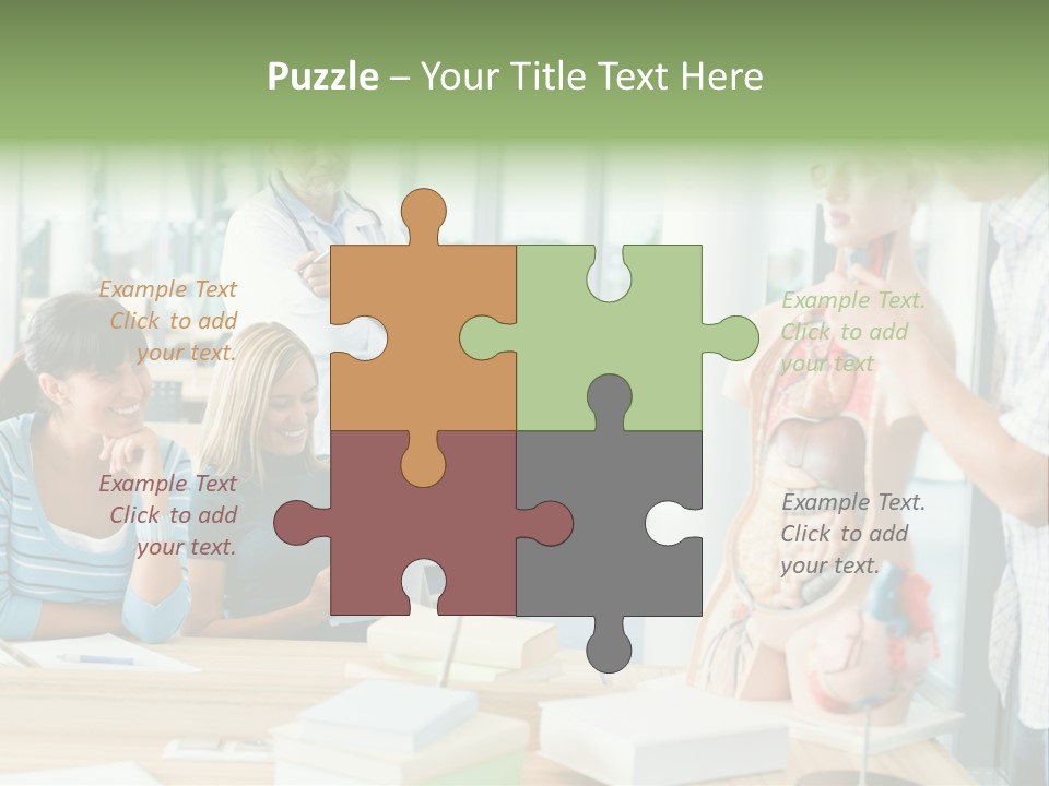 Anatomy Female College PowerPoint Template