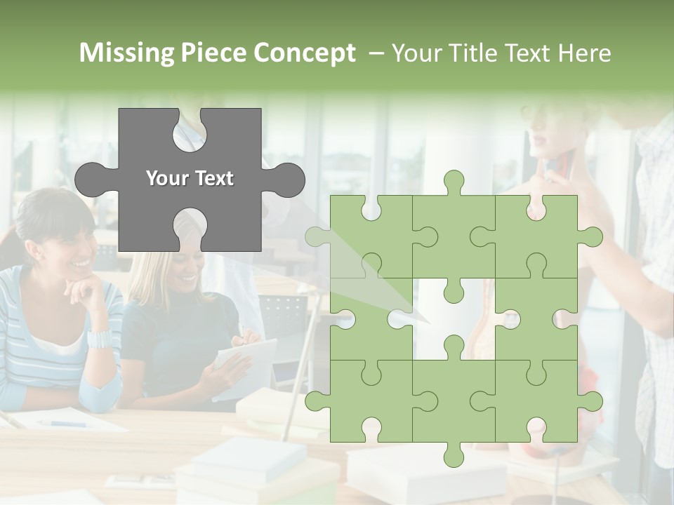 Anatomy Female College PowerPoint Template