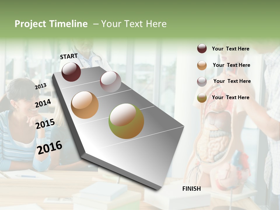 Anatomy Female College PowerPoint Template