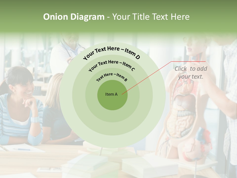 Anatomy Female College PowerPoint Template