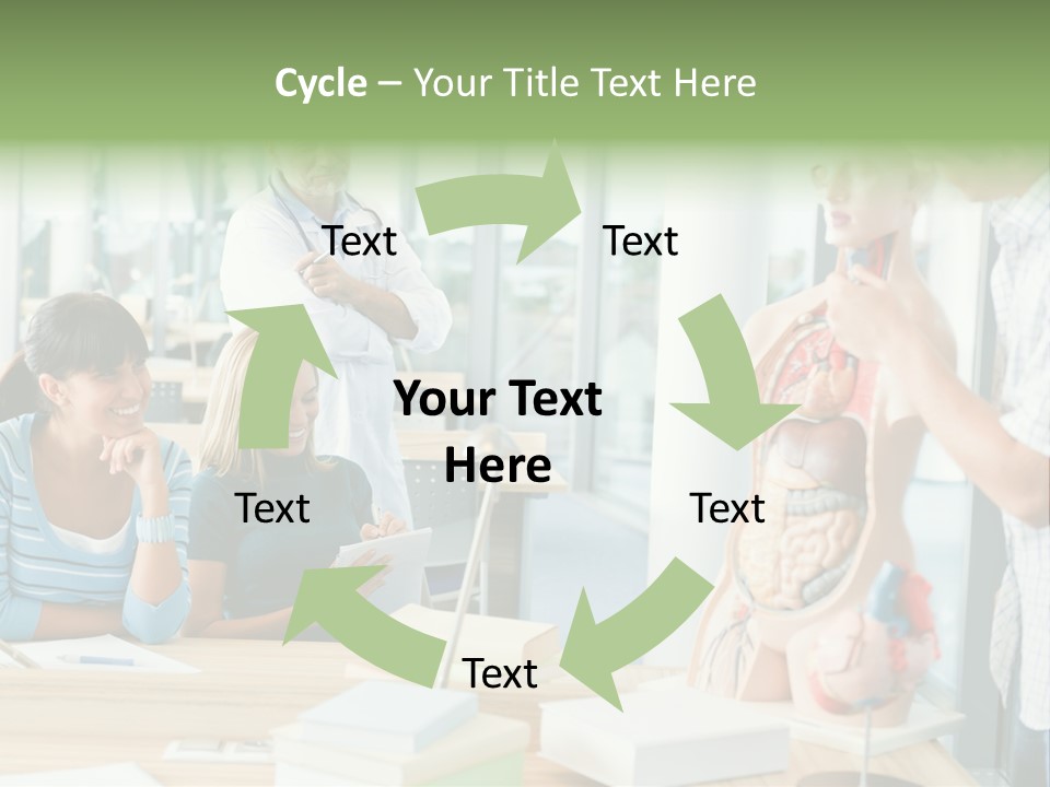 Anatomy Female College PowerPoint Template