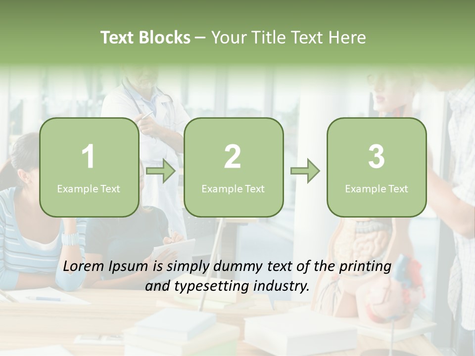Anatomy Female College PowerPoint Template