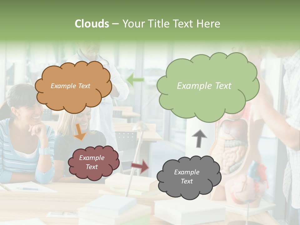 Anatomy Female College PowerPoint Template