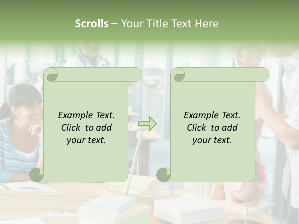 Anatomy Female College PowerPoint Template