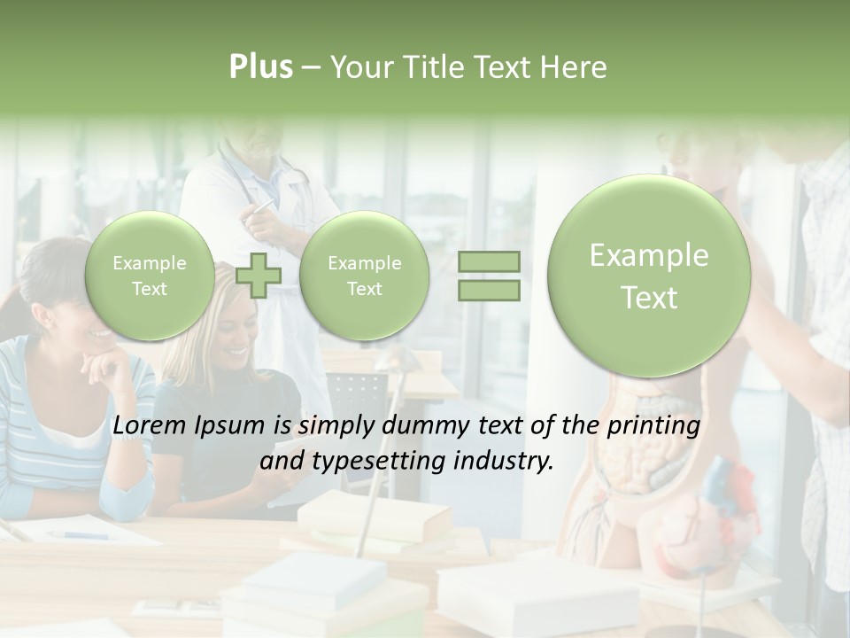 Anatomy Female College PowerPoint Template