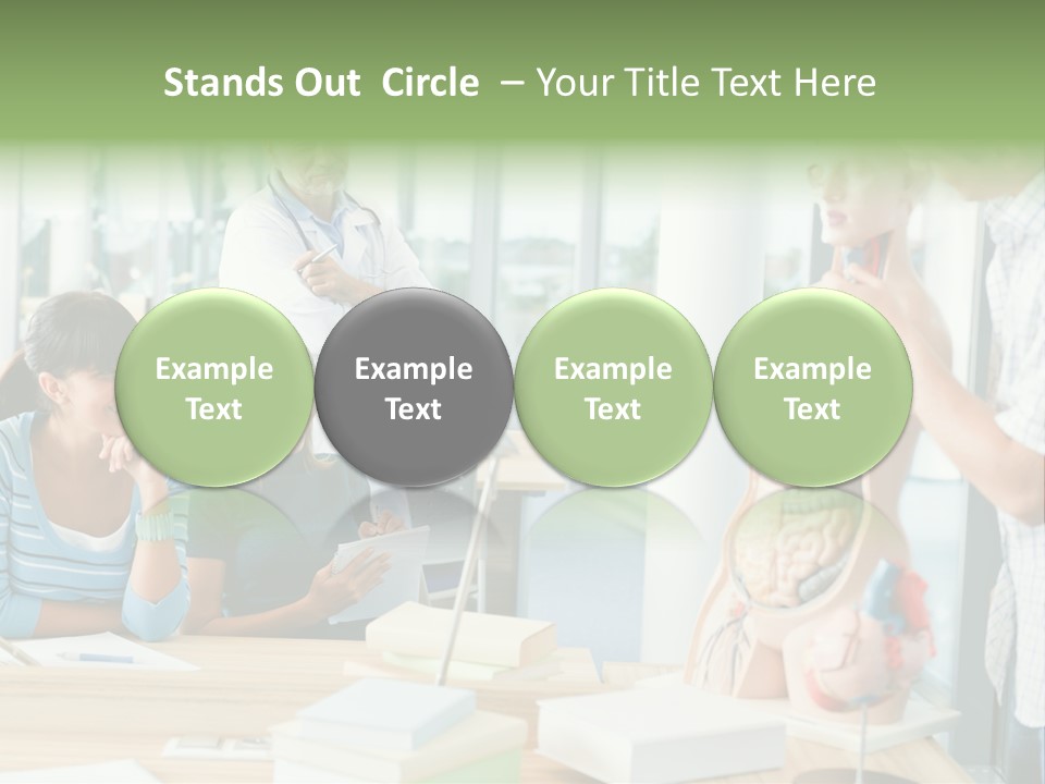 Anatomy Female College PowerPoint Template