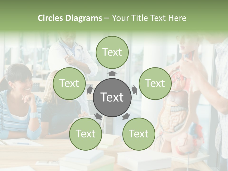 Anatomy Female College PowerPoint Template