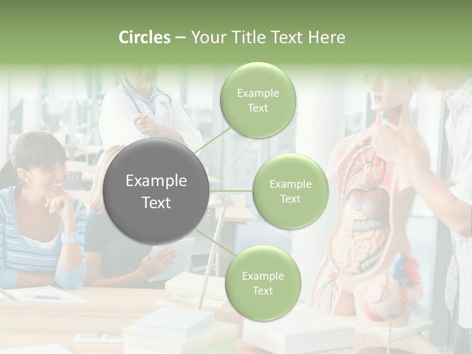 Anatomy Female College PowerPoint Template