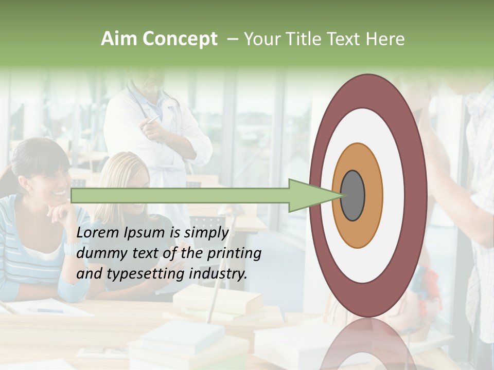 Anatomy Female College PowerPoint Template