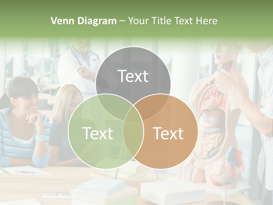 Anatomy Female College PowerPoint Template