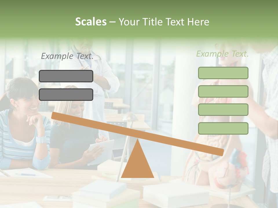 Anatomy Female College PowerPoint Template