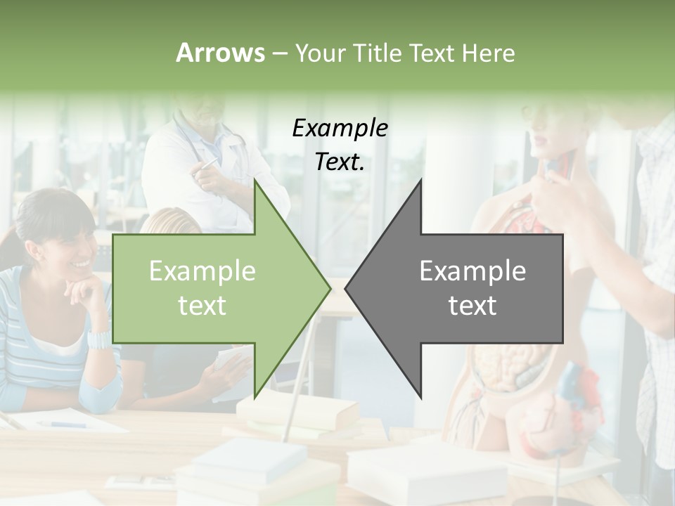 Anatomy Female College PowerPoint Template