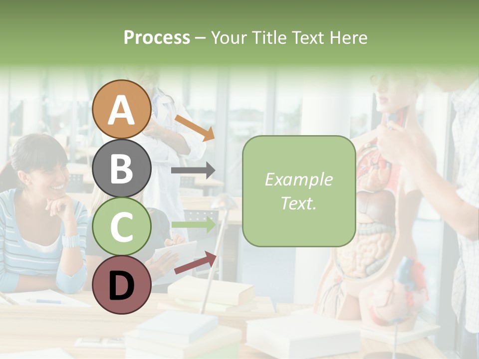 Anatomy Female College PowerPoint Template