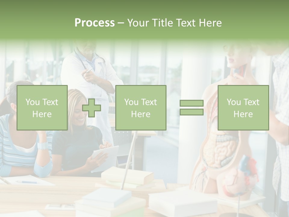 Anatomy Female College PowerPoint Template