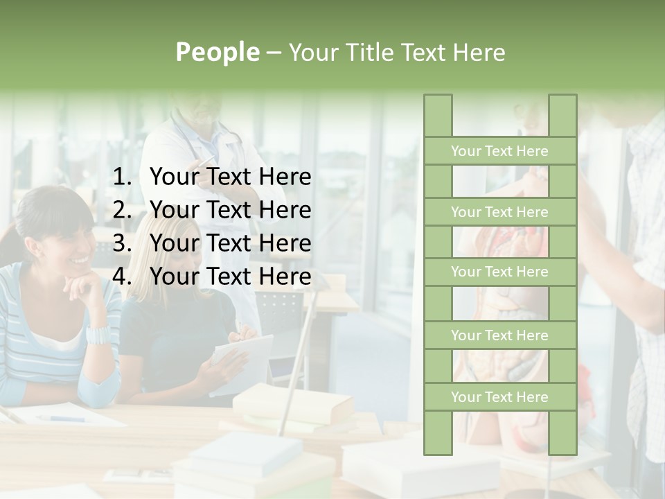 Anatomy Female College PowerPoint Template