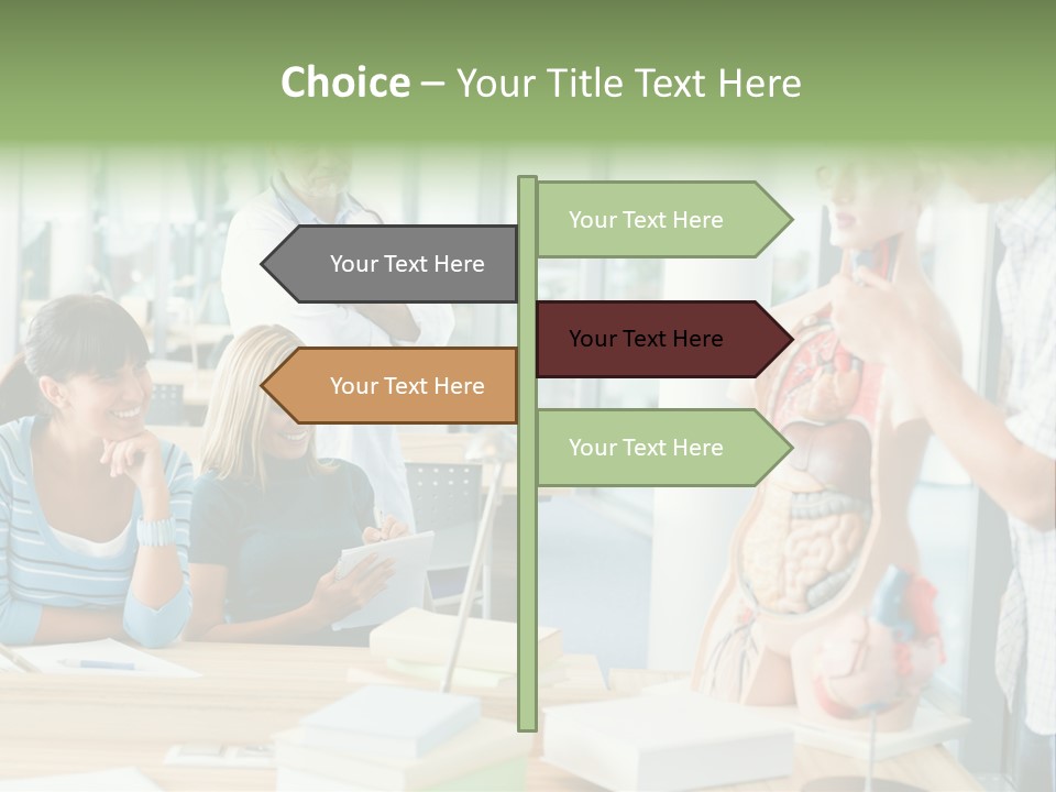 Anatomy Female College PowerPoint Template