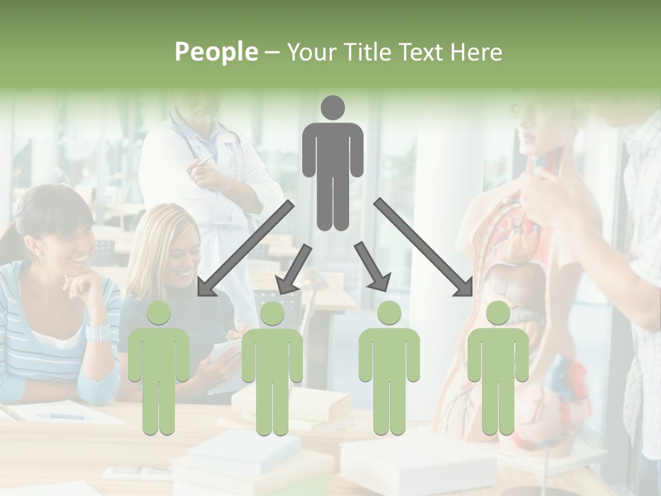 Anatomy Female College PowerPoint Template