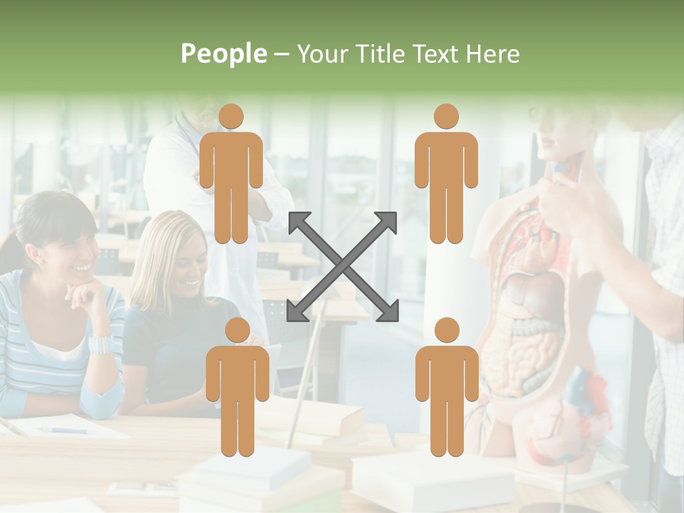 Anatomy Female College PowerPoint Template