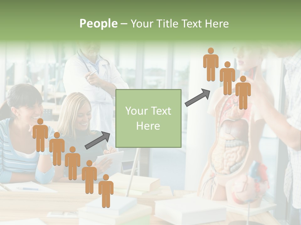 Anatomy Female College PowerPoint Template