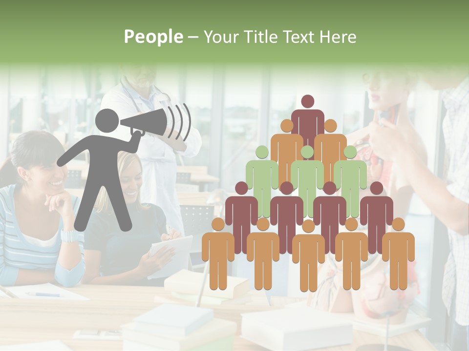 Anatomy Female College PowerPoint Template