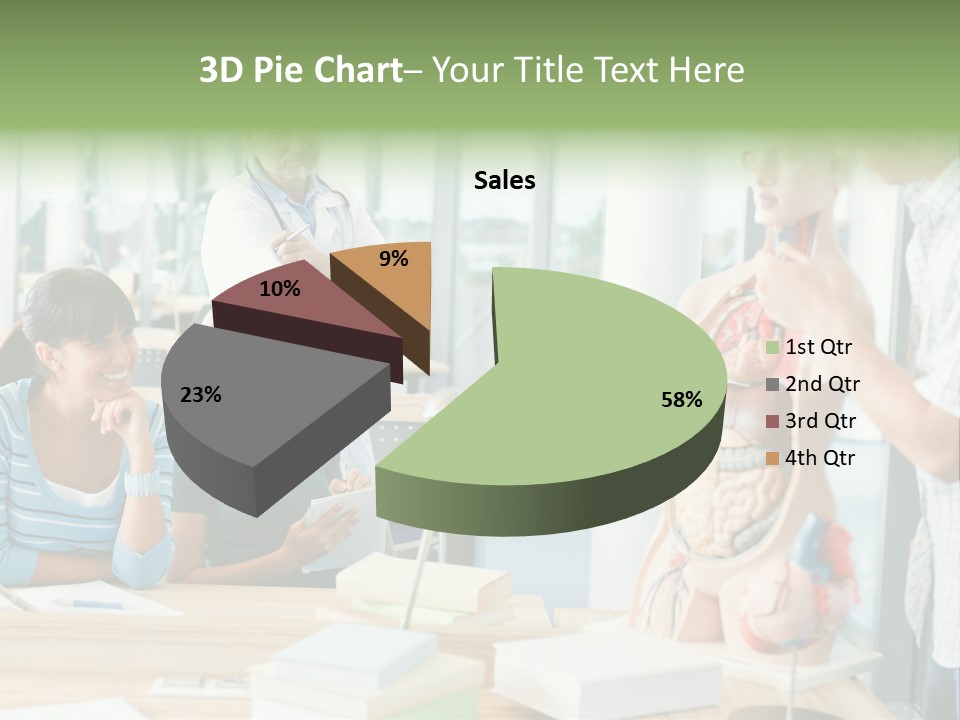 Anatomy Female College PowerPoint Template