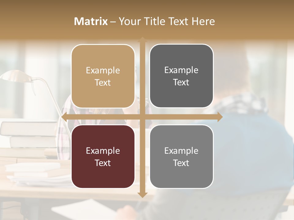 Holding Two Sitting PowerPoint Template