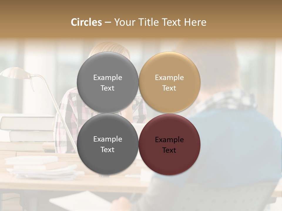 Holding Two Sitting PowerPoint Template