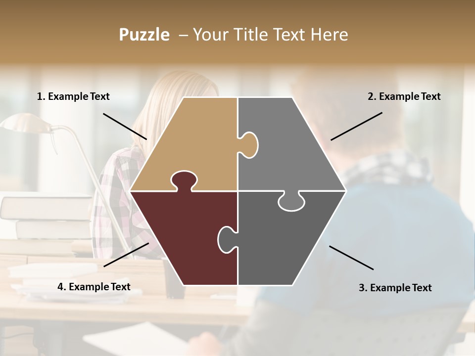 Holding Two Sitting PowerPoint Template