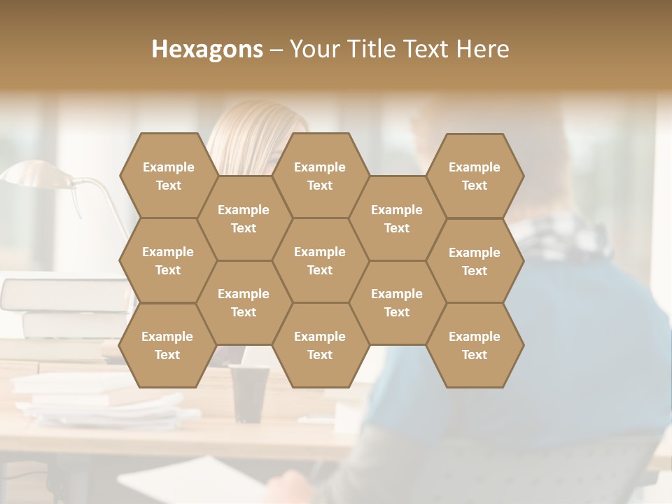 Holding Two Sitting PowerPoint Template