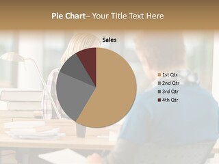 Holding Two Sitting PowerPoint Template