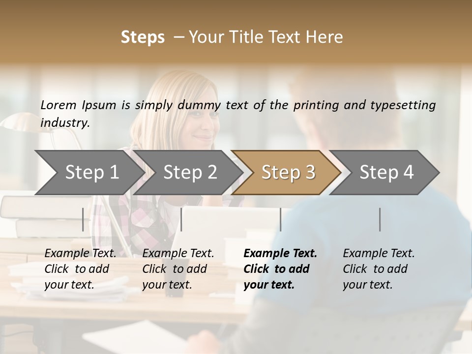 Holding Two Sitting PowerPoint Template