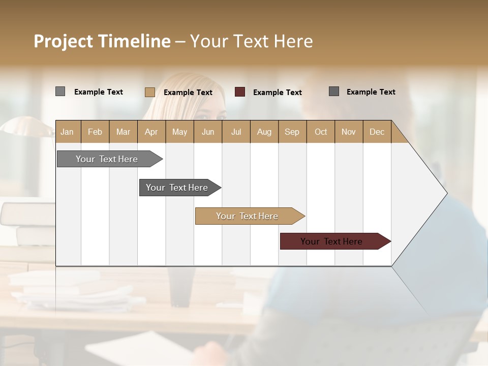 Holding Two Sitting PowerPoint Template