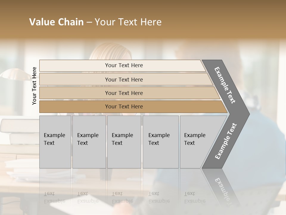 Holding Two Sitting PowerPoint Template